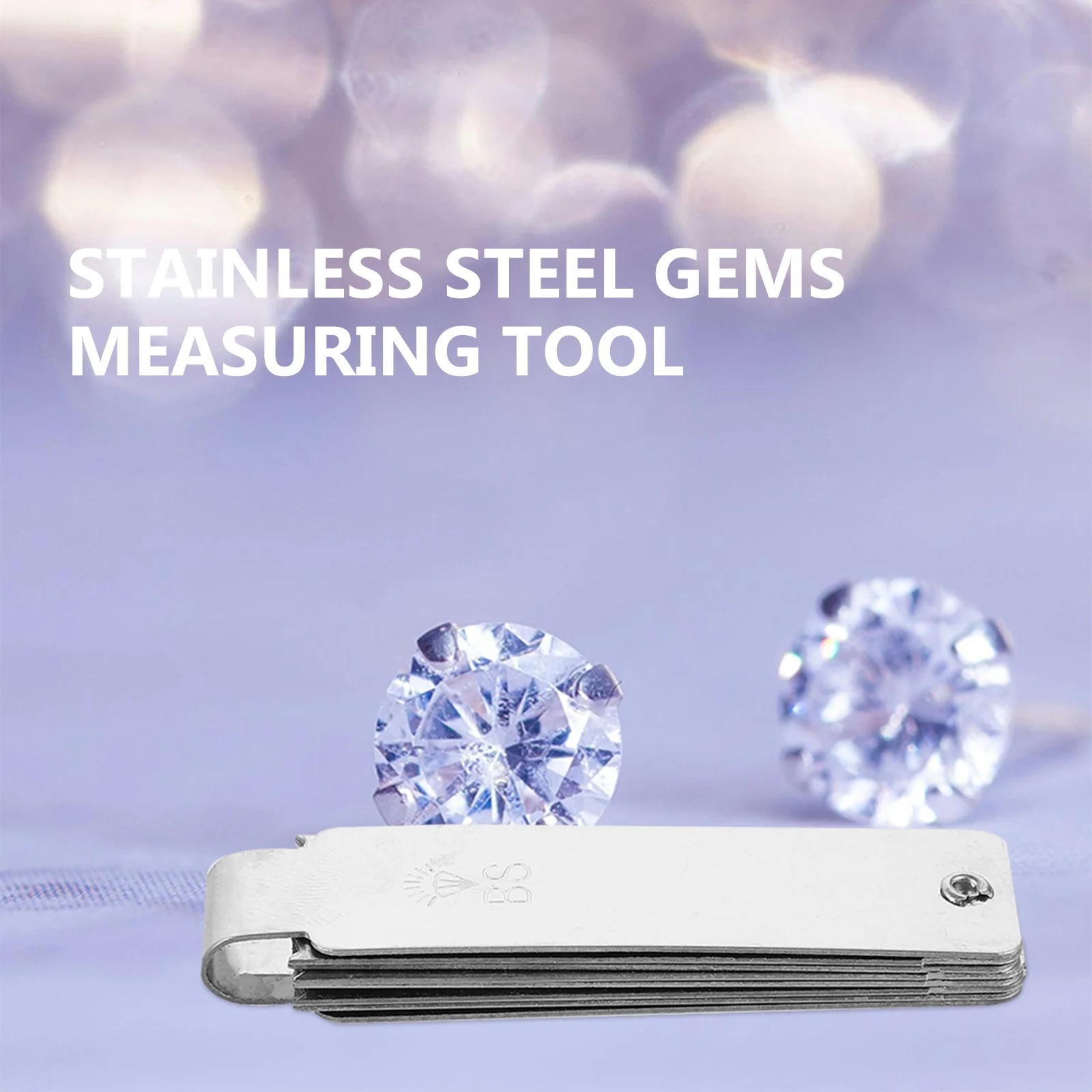 

1Set Stainless Steel Gem Measuring Tool Multi-Hole Gem Sizer for Jewelry Making Party Decoration Portable Gemstone Measurement