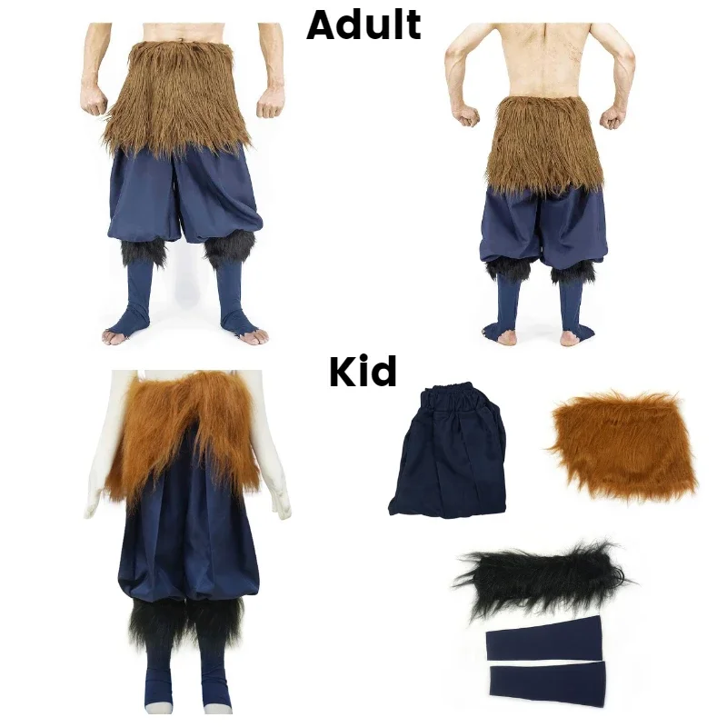 Disfraz de Cosplay Hashibira Inosuke para niños y adultos, tenue de fiesta de carnaval de Halloween