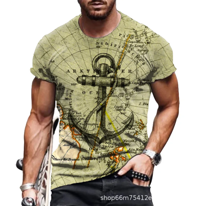 

Personalized 3D Digital Printing Men's T-Shirt O-neck Wild Fashion Trendy Oversized Streetwear Casual T Shirt For Man Clothing