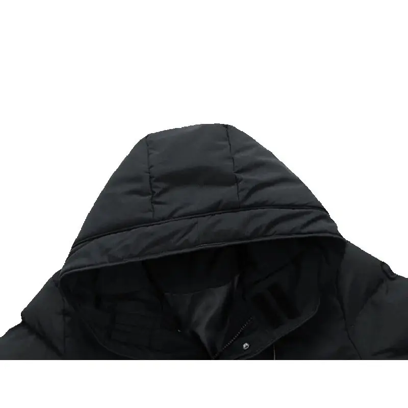 Men's Large Size Winter Cotton-Padded Jacket Trendy Casual Fashionable Versatile Mid-Length Warm Coat