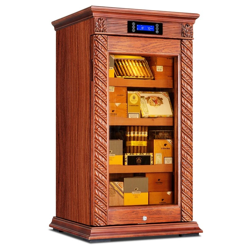 Solid wood cigar cabinet constant temperature and humidity cigar cabinet