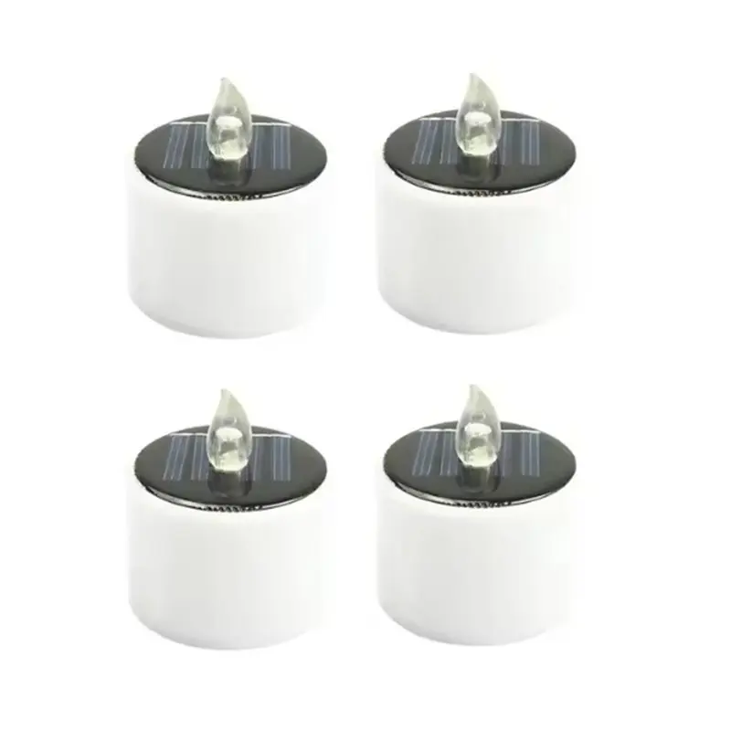 Y17A Outdoor Waterproof Solar Candle Light Led Candles Flameless Rechargeable For Garden Decor Tea Lights