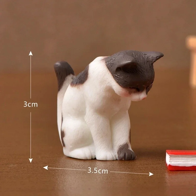 

Miniature Cat Figurines Resin Landscape Decoration Miniature Figurines Accessories For Desk Landscape Plant Pot Bonsai Craft