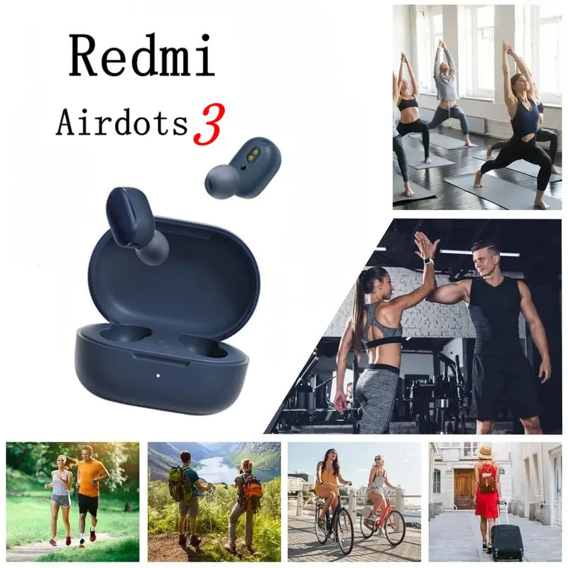 Xiaomi-redmi airdots 3ワイヤレスヘッドセット,Bluetoothヘッドセット,スポーツイヤホン,マイク付きゲーム,ハイブリッド,失効