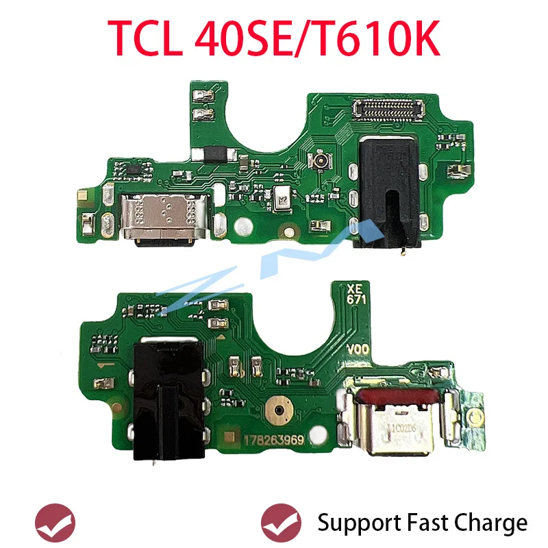 1pcs New USB Charging Jack Dock Board For TCL 40SE T610K  USB Charger Port Connector Flex Cable