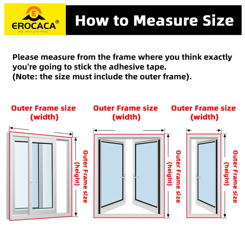 EROCACA Weiße Moskitonetze für Fenster, Anti-Mücken-Fenstergitter, Mesh Anti Insect Air Tulle Unsichtbare Fiberglas-Mücken