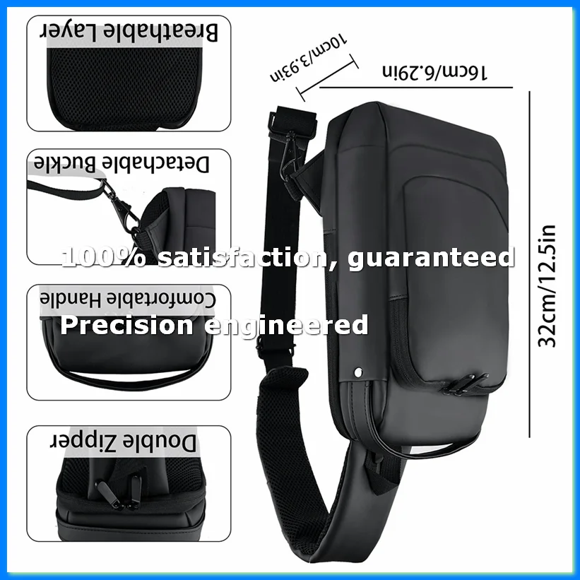 

For Crossbody Bag Shoulder Carry Bag Adjustable Game Console Shoulder Bags Large Capacity Storage Bag-A22U