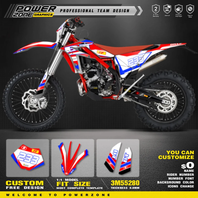 

Набор графических наклеек PowerZone Custom Team для BETA Xtrainer 2015 2016 2017 2018 2019 003