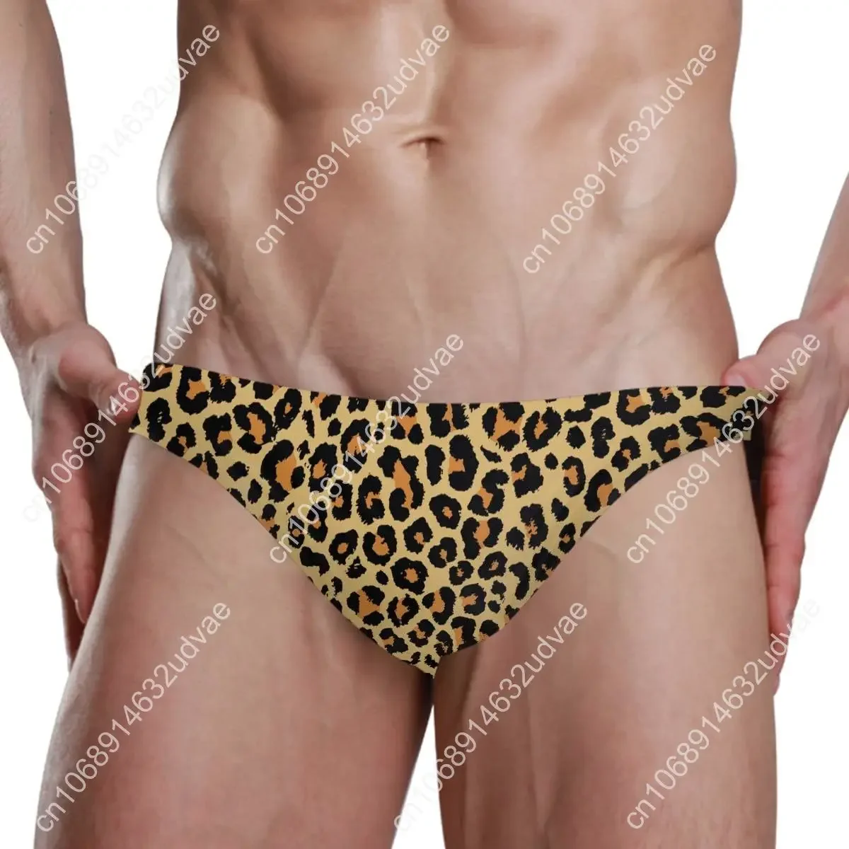 Heren sexy bikini badpak badmode sneldrogende print slips