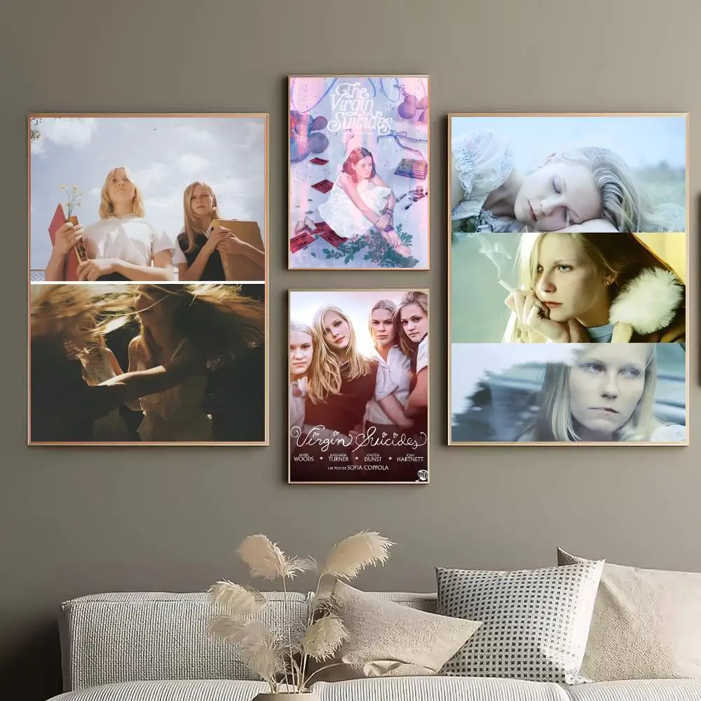The Virgin Suicides Poster Durable HD PVC Wall Art - Waterproof Peel & Stick Easy Clean For Home Bar