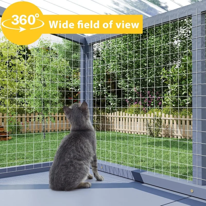 Window Catio, Catio Outdoor Cat Enclosure Window Box, Wooden Cat Window Perch