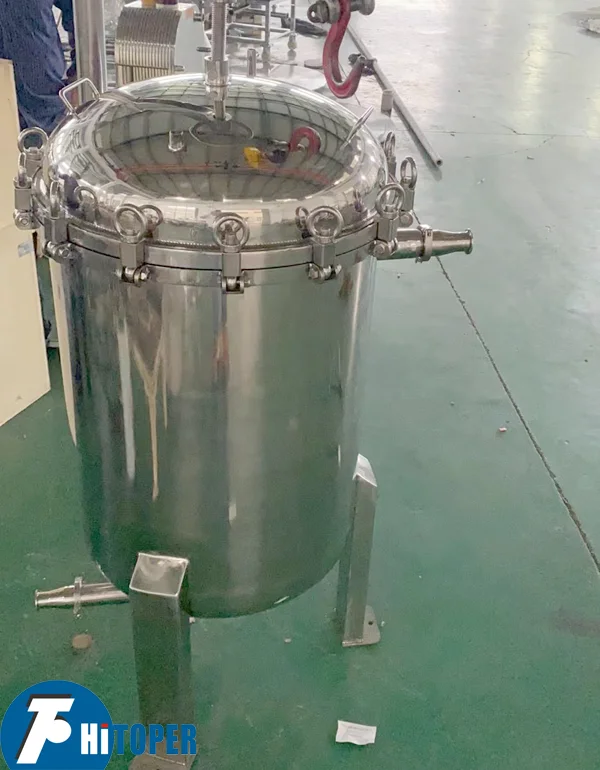 Water filtration technologies, basket bag type bag filter press