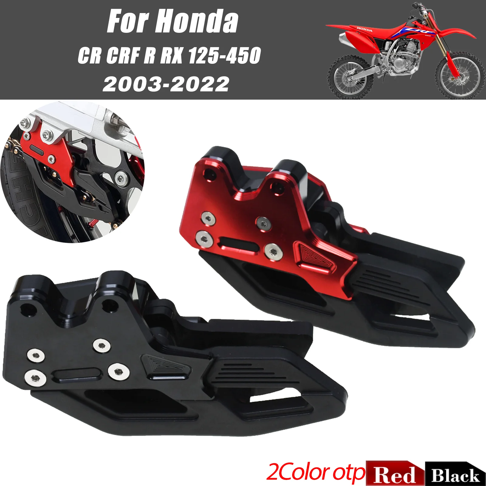 Heavy Duty CNC Swingarm Chain Slider Roller Guard Kit Fit Honda CRF 150 230 250 300 F L M 2003-2017 Off Road Modified Parts