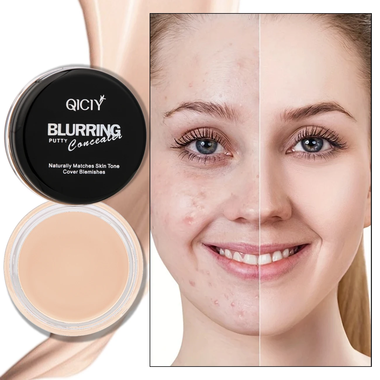 Waterproof and durable concealer, which can cover black eye spots, prevent fading, and easily create a seamless makeup