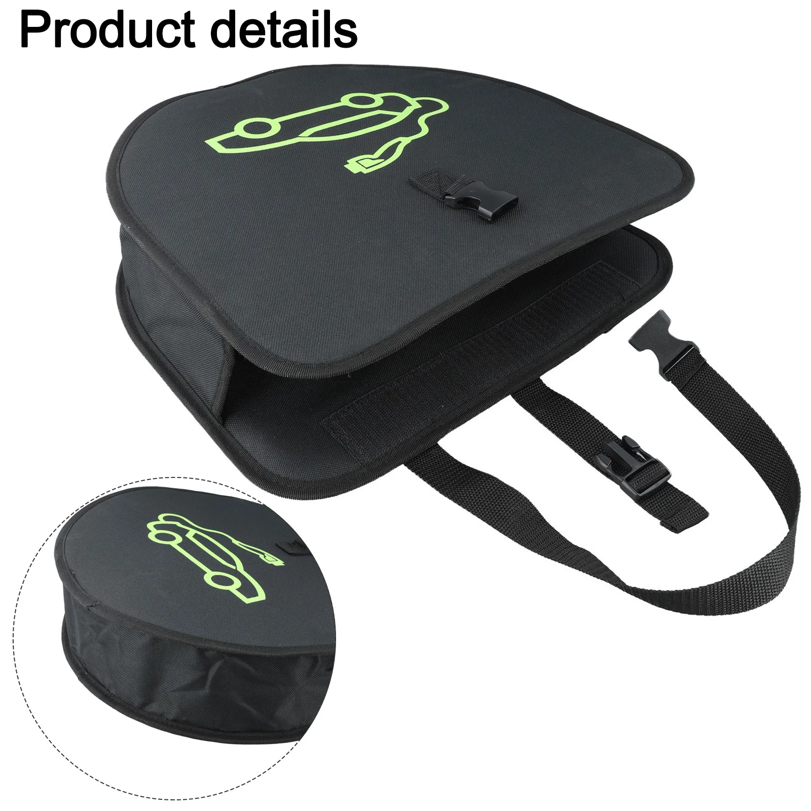 

Organizing Cables Black EV Charging Cable Organizer Back Seat Organizer For EV Cables Suspension Strap Storage