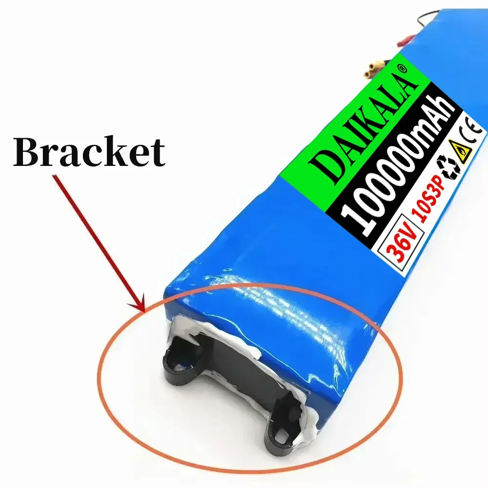 New 10S3P 36V 100Ah High-capacity Lithium Battery Pack for 10S3P M365 Power Bicycle Scooter Electric Battery Vehicle with BMS