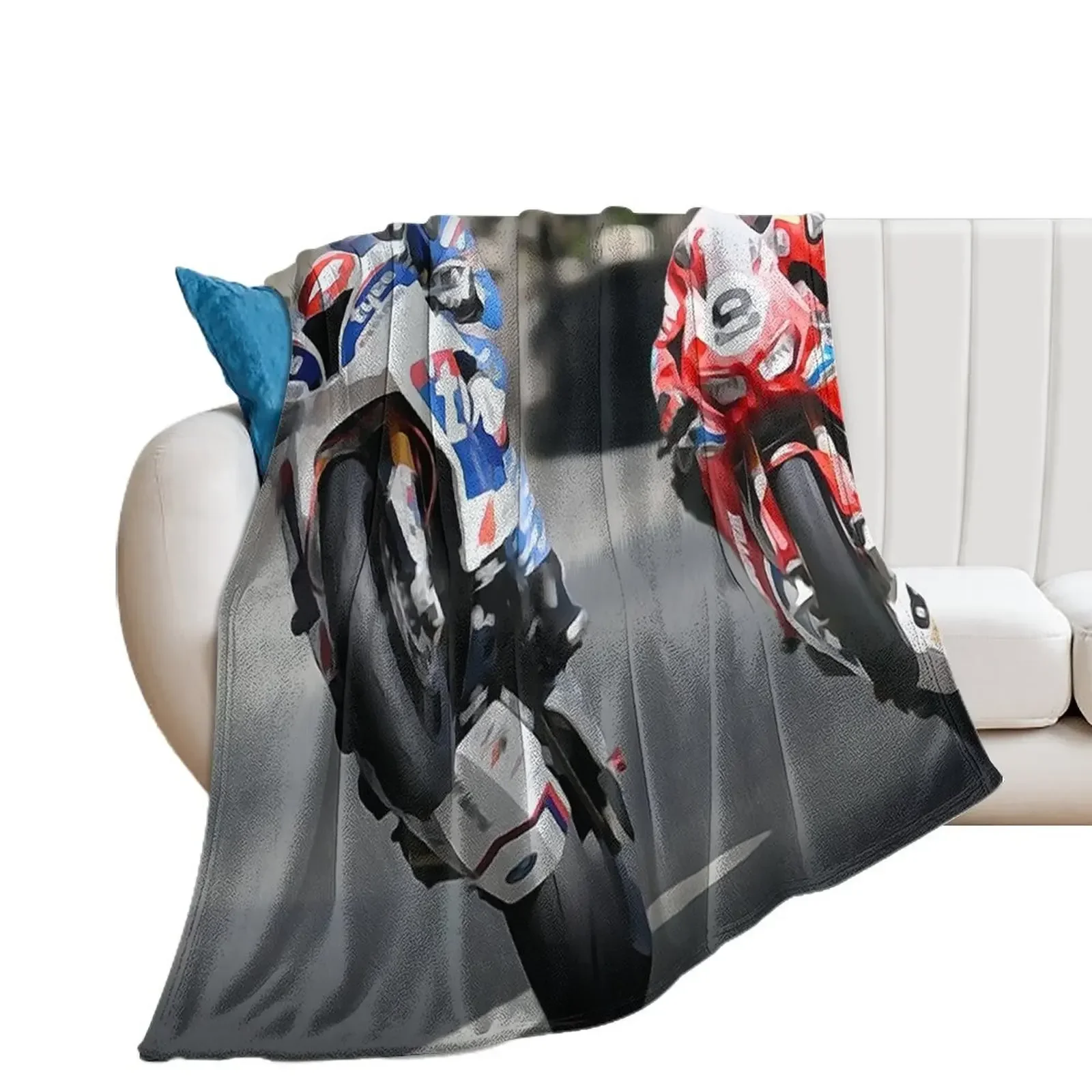 

Isle of Man TT Intensity Throw Blanket Decorative Sofas manga Blankets