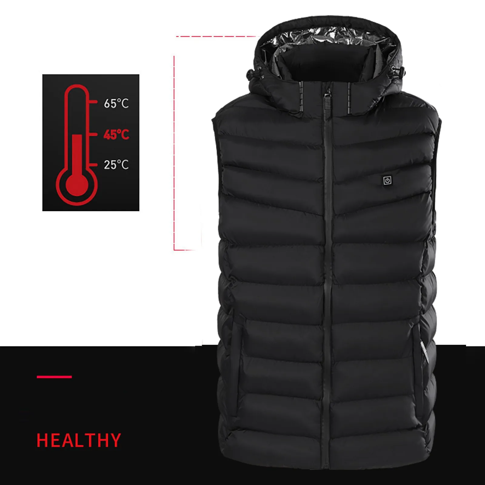 USB Outdoor Jacket Men Flexible Heating Vest And Infrared Women Women's Coat Chaqueta Mujer Streetwear Jaqueta Feminina