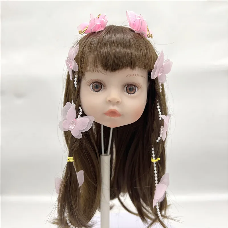

New Model Silicone Reborn Doll / BJD Hair Wigs Fits Doll Head Circumference 32cm to 35cm / 41cm DIY Doll Sticked Hair Wigs