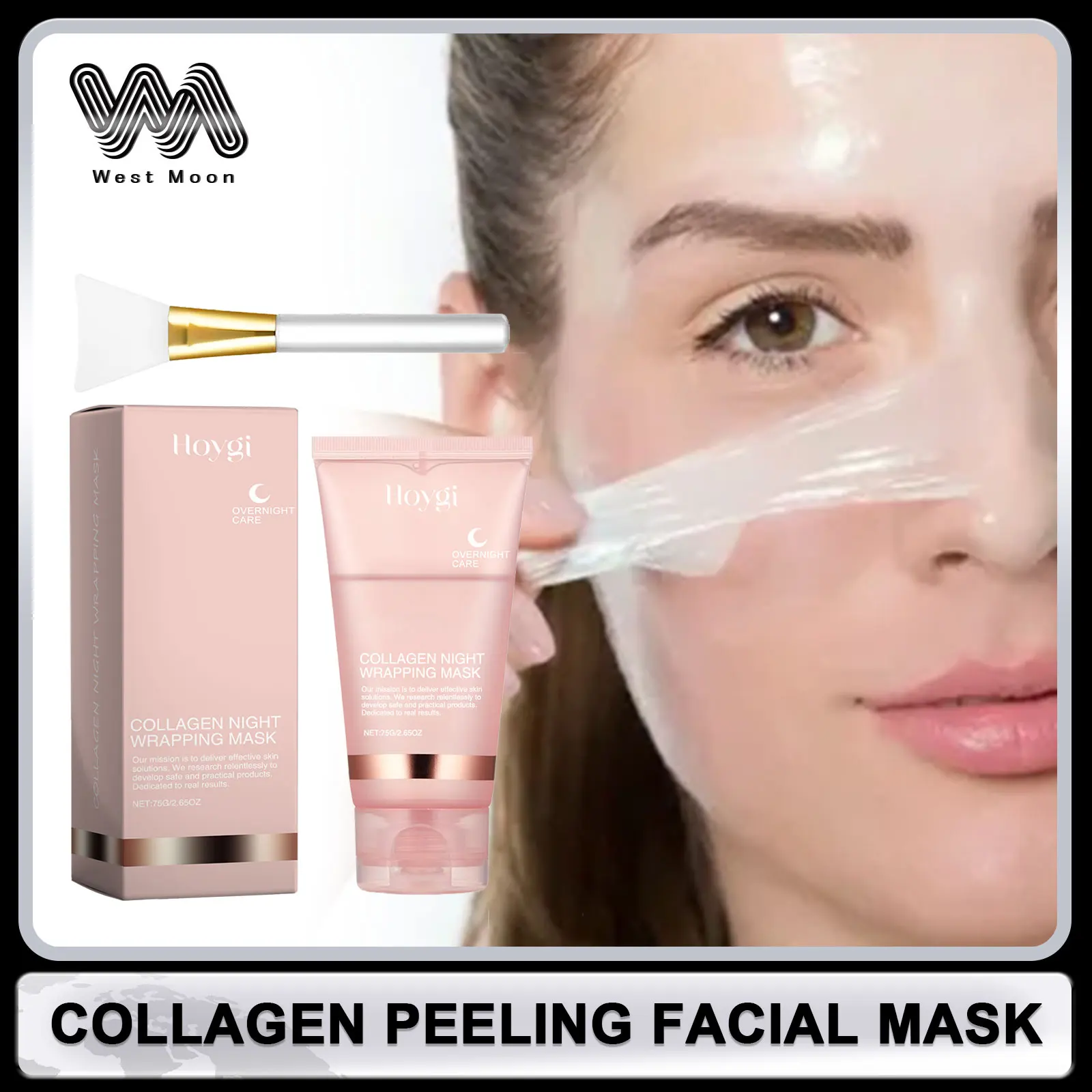 

Collagen Peel Tear Facial Mask Shrink Pores Deeply Moisturizing Rejuvenation Mask Oil Control Brightening Face Skin Care Product