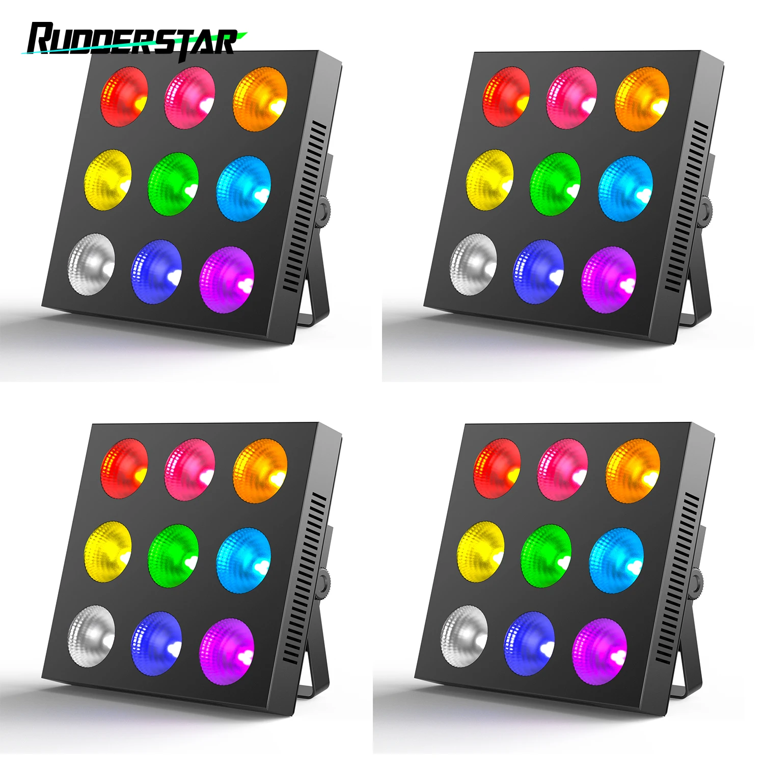 

4PCS 9x12W LED Wall Washer Light COB Par Lights Matrix Light DMX Voice Control Stage Effect Lighting for Party Theater Live Show