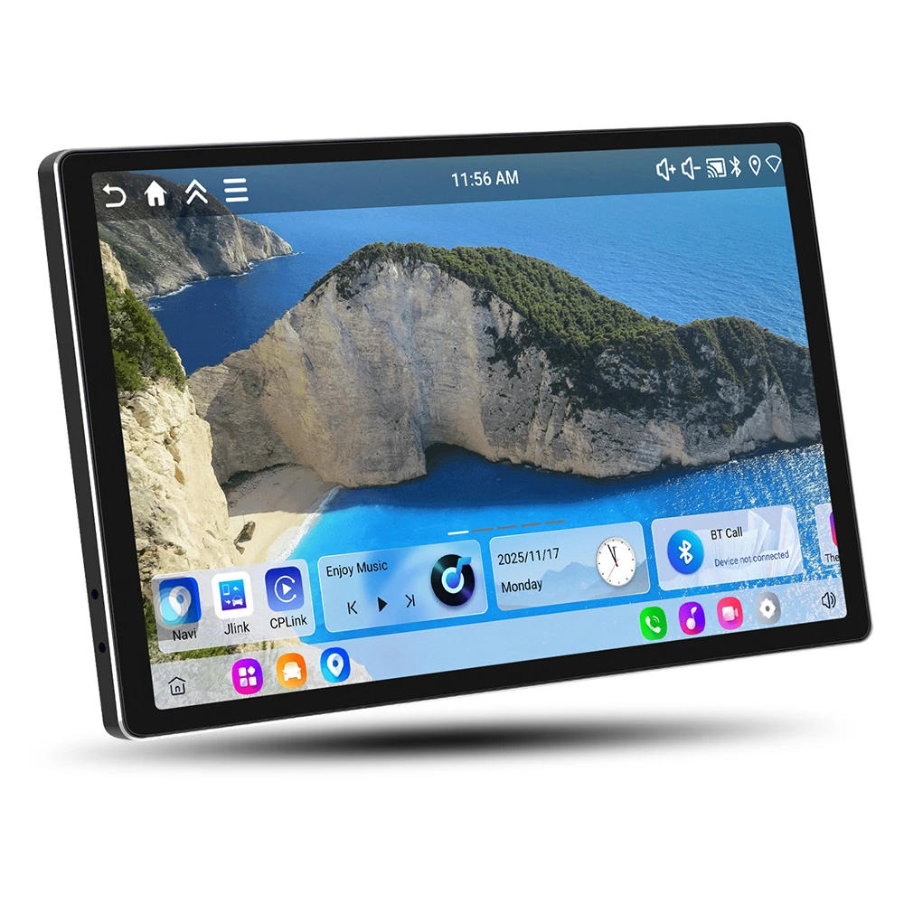 Podofo 11,5-Zoll 4+64G Autoradio Multimedia-Player Kabelloses CarPlay Android Auto Intelligentes Autosystem GPS-Navigation FM RDS Stereo EQ Spiegelung