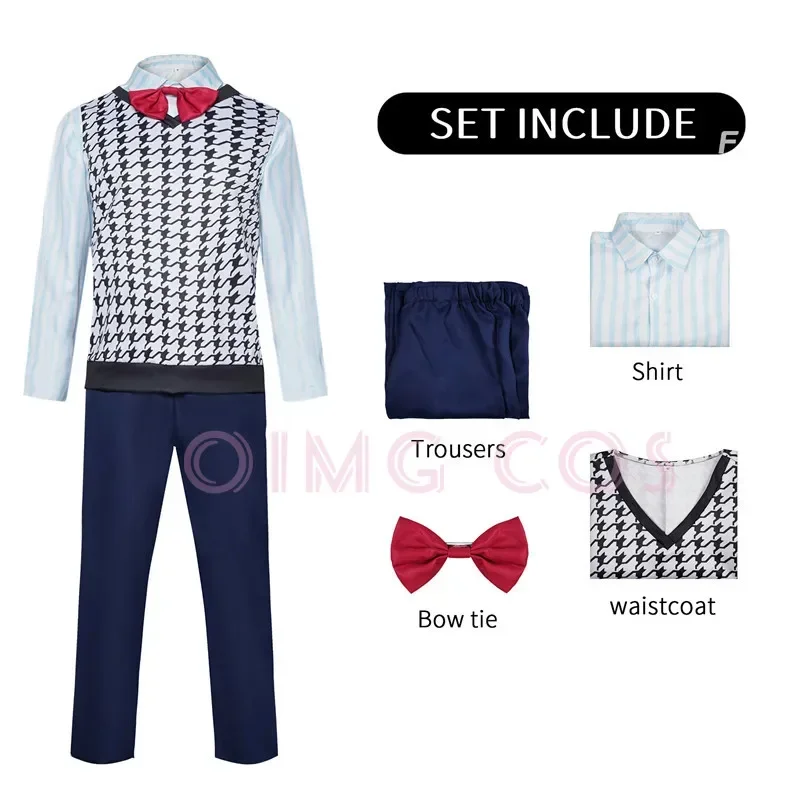 Inside Out Scared Stiff Cosplay Costume  Wig Uniform Anime Costumes Halloween  for Women Game