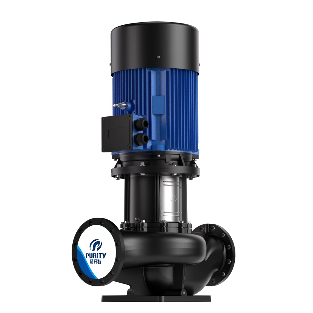 

ISO9001 10 Inch 600m3/h Flow Circulation Centrifugal Vertical Inline Pump