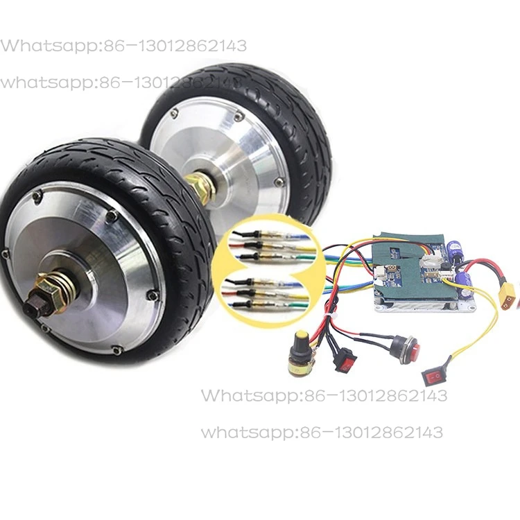 156 Geared motor DC brushless wheel hub speed regulation 6 inch motor low speed high torque track