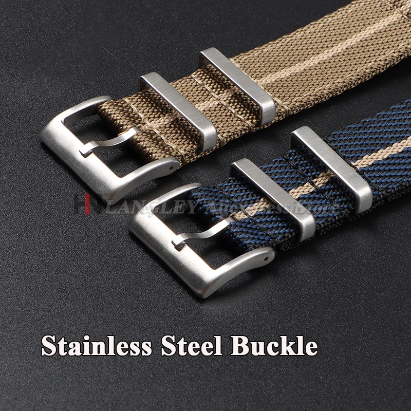 20mm 22mm Premium Nylon Watch Strap for Seiko for Omega Quick Release Sport Canvas Bracelet for Huawei Watch Men's Military Band view 3
