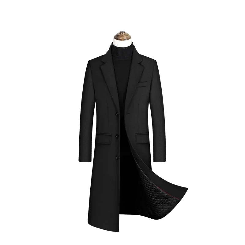 Wool content 30%,New woolen overcoat in autumn and winter, men clothing,coat men, winter coat men, coats for men,men winter coat