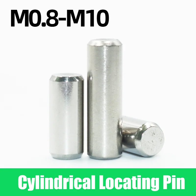 304 Stainless Steel Solid Cylindrical Dowel Pins M1 M2 M3 M4 M5 M6 M8 Corrosion Resistant High Hardened Locat Fixed Parallel Pin