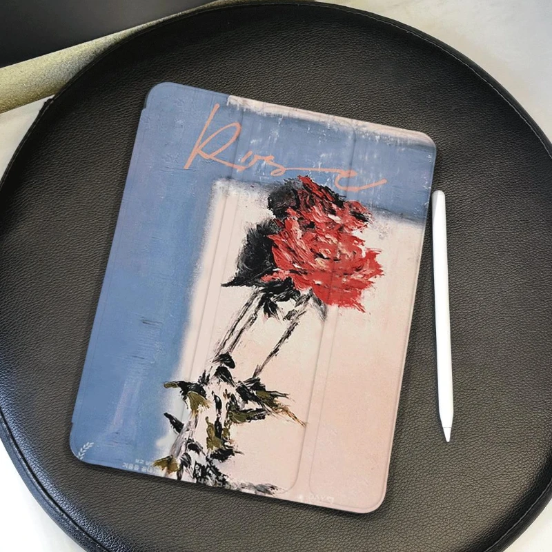 

Чехол для планшета Red Flower для Ipad Air 3 поколения 2019, Ipad 5, 6, 9,7, IPad Air 5, 4, 10,9, чехлы 10,2, 9, 8, 7, 10,9, 10-го поколения