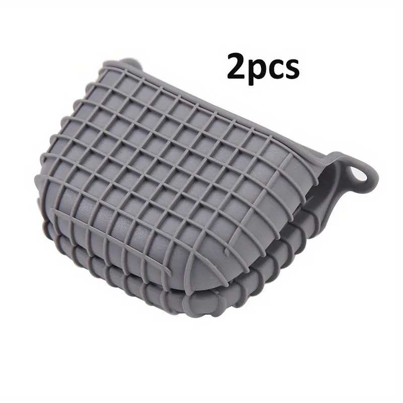 2pcs Silicone Pot Handle Covers, Silicone Hand Clips, Non-Slip,Thickened Anti-Scalding Design, Suitable for Kitchen Use view 5