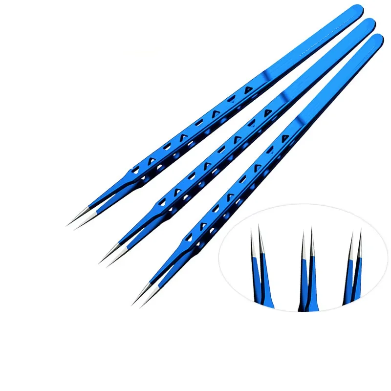 MECHANIC Aac-14 Stainless Steel Tweezers for Phone Repair High Precision 8 Hole Heat Dissipation Flying Wire Spot Welding Clip