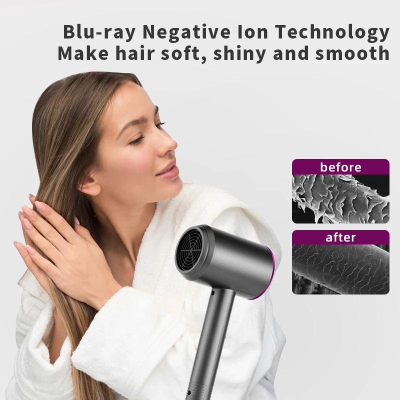 High Speed Hair Dryer Professional Salon Home High Power Dryer Three Speed Hair Styling Constant Temperature Hair Care Dryer