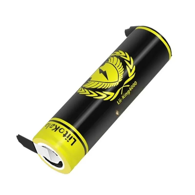 4000mAh 18650 Battery with Nickel Strip 12A King4000 Pre welded Nickel Strip High Capacity for DIY Pack Bluetooth Speaker
