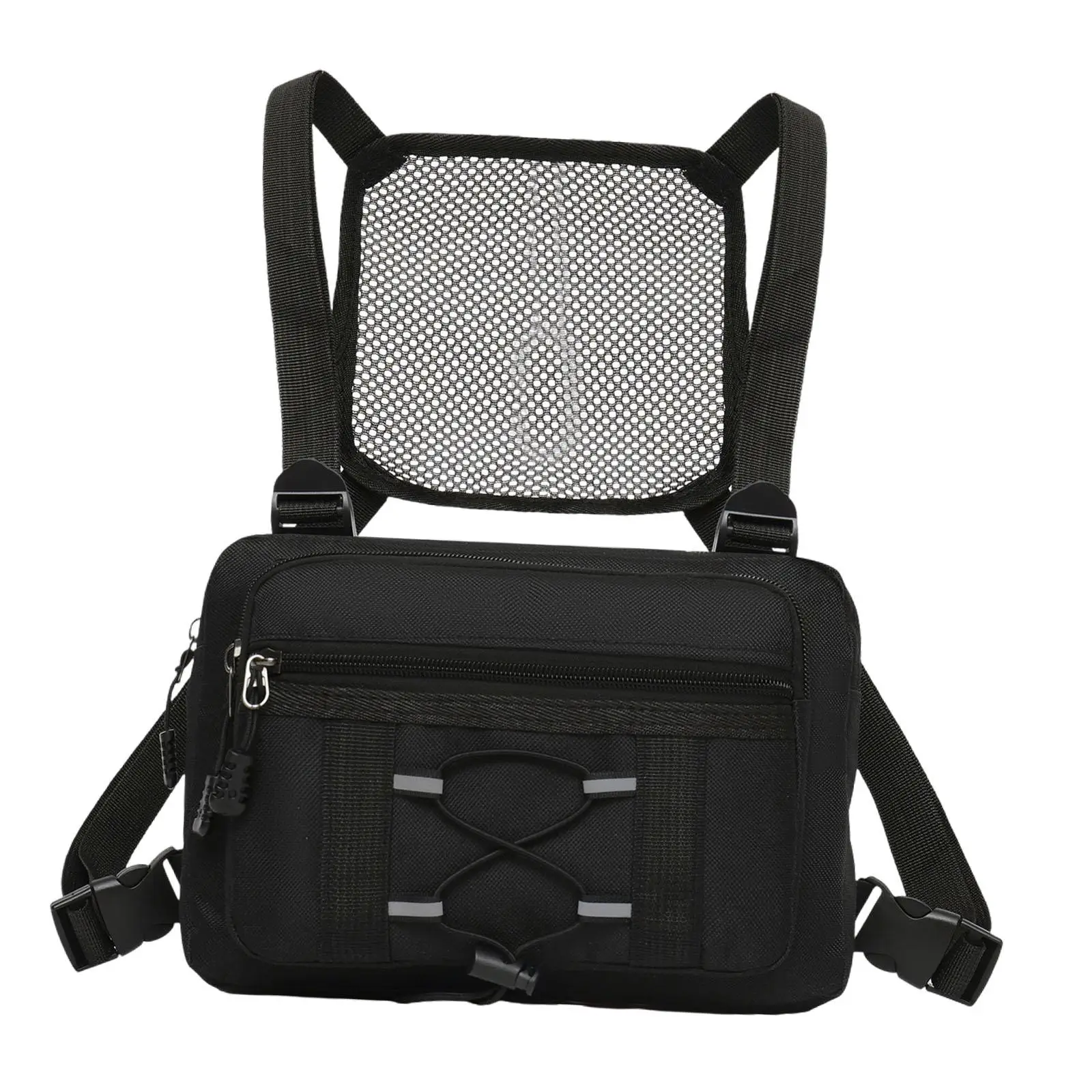 Breathable Binocular Harness Chest Bag with Rangefinder Pocket for Birdwatching Hiking Camping Waterproof Bino Pouch