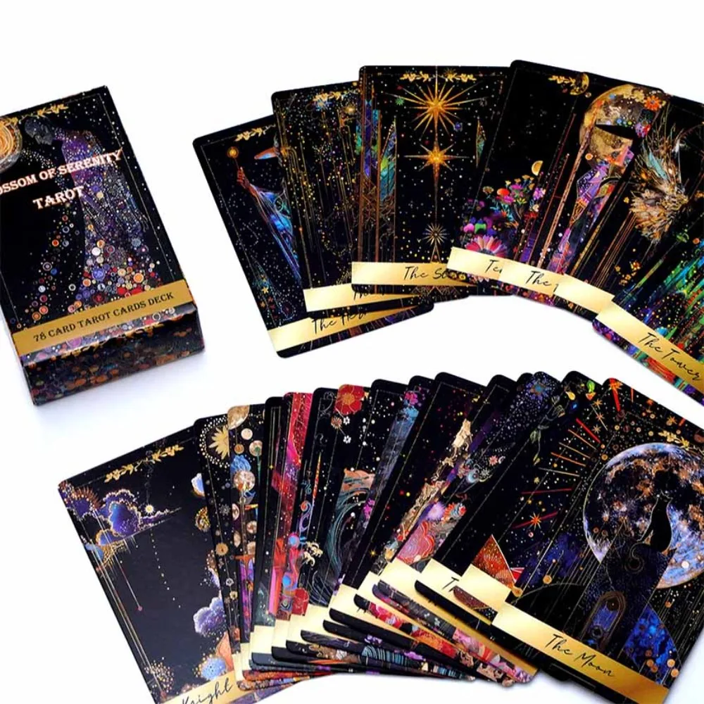 

Blossom of Serenity Tarot Deck 78 Pcs Tarot Cards - 10.3*6cm
