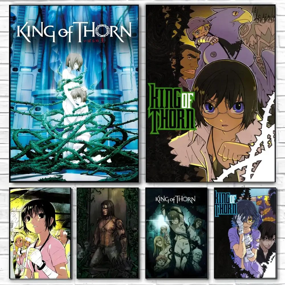 Anime K-King Of T-Thorn Poster Self-adhesive Art Waterproof Paper Sticker Coffee House Bar Room Wall Decor
