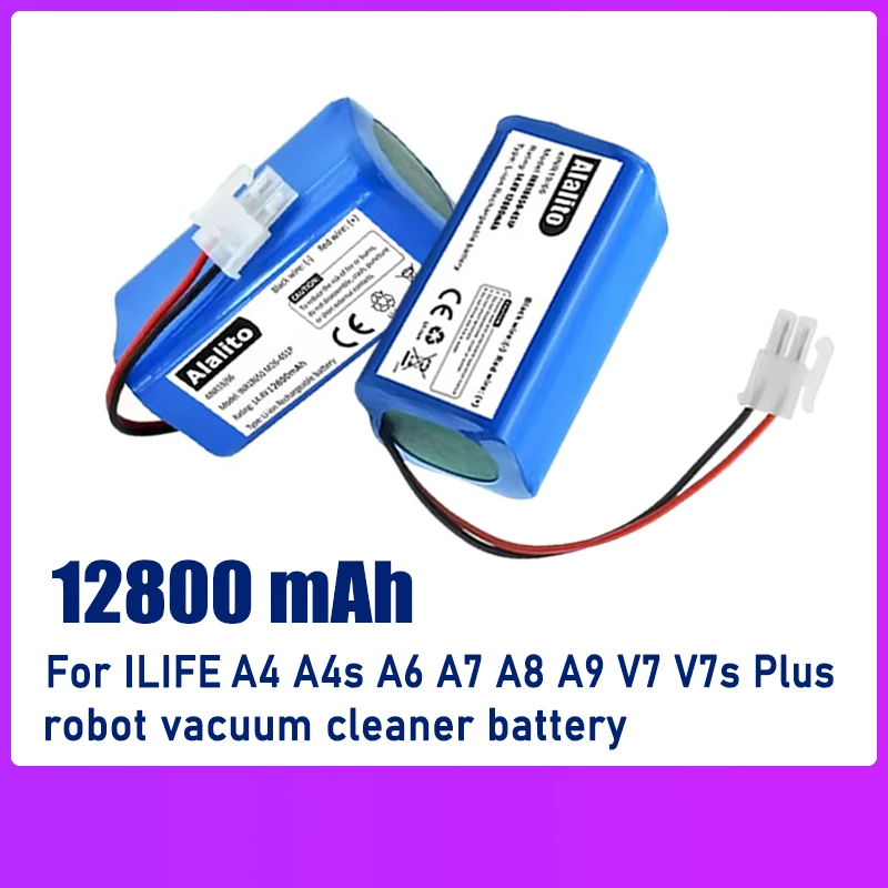 14.4V 4000mAh lithium battery, for ILIFE robot vacuum cleaner A4, A4, V7, A6, V7s Plus