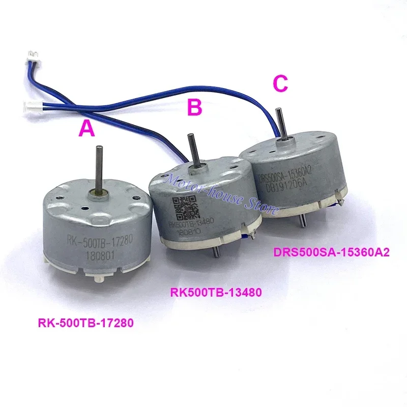 RK500TB-13480 DRS500SA-15360 Dual Shaft RK-500TB-17280 DC 6V~12V 32mm Round Motor For Sweeper Robot Vacuum Cleaner Motor