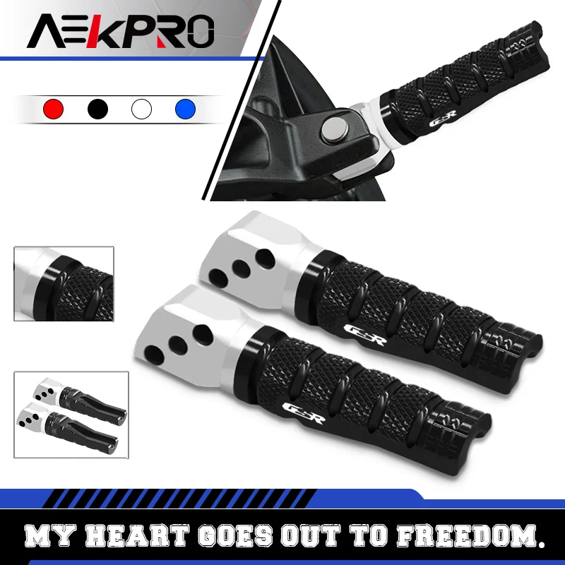 

gsr Motorcycle Rear Footrests Foot pegs For GSR 600 750 GSR600 GSR750 CNC Aluminum Rear Passenger Footpegs Pedals Accessories