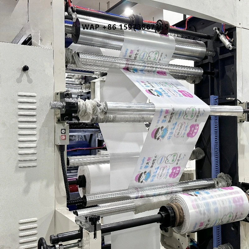 4 Color Film Flexographic Printing Machine with Normal Speed and High Quality Printing Effect