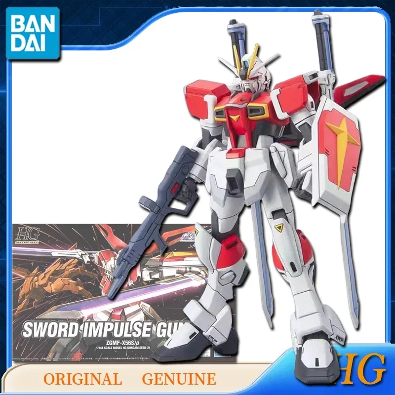 Bandai-Genuine HG SWORD Gundam Figuras de Ação Anime, Figuras de Ação Originais Brinquedos para Meninos e Meninas, Ornamentos Modelo Colecionáveis, Presente Infantil