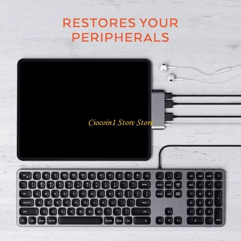 

A3PC USB C Hub Многопортовый адаптер концентратора Type C Док-станция USB C 4/5 в 1 с USB