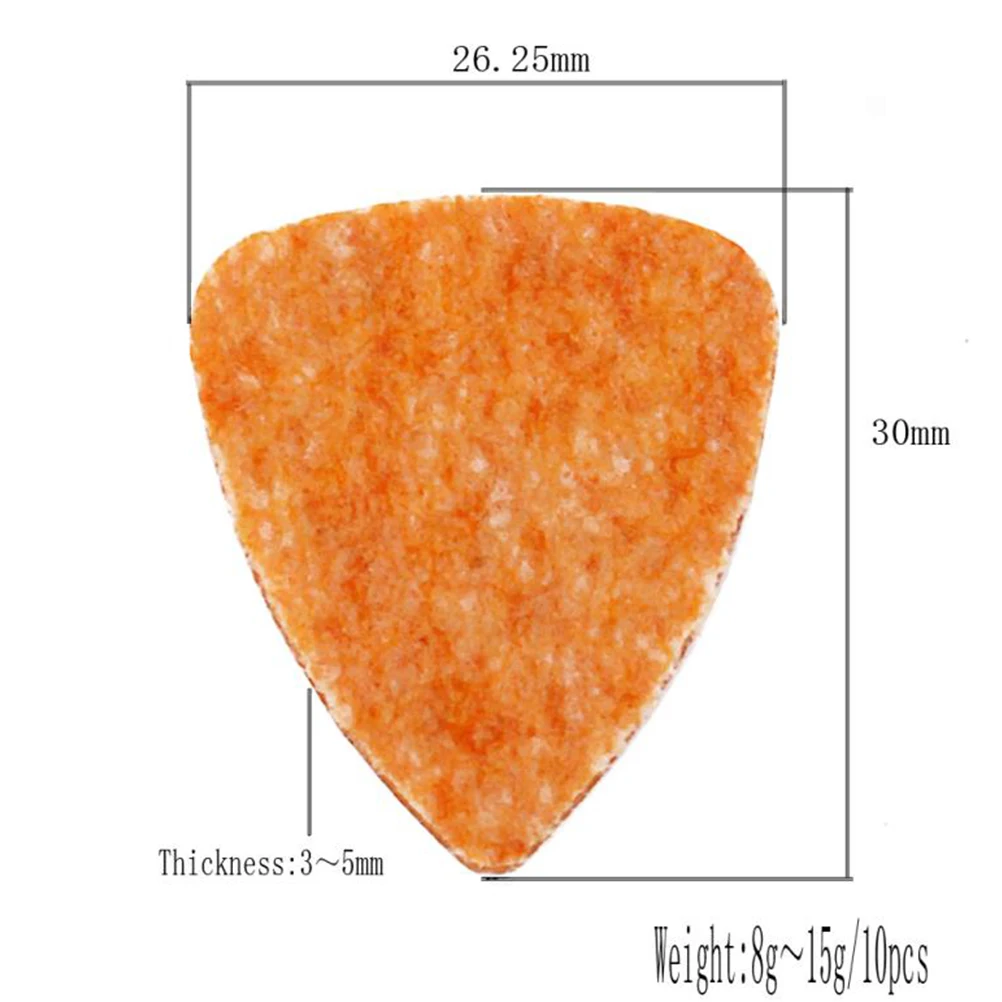 

16 Pcs Wool Pick Picks Guitar Dedicated Felt Material Ukulele Plectrum