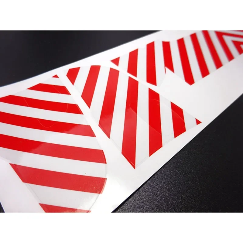 Front Chin Red and White Warning Strip Sticker Decorate for 1/14 LESU Tamiya RC Truck Trailer Tipper Scania Benz MAN Car Parts