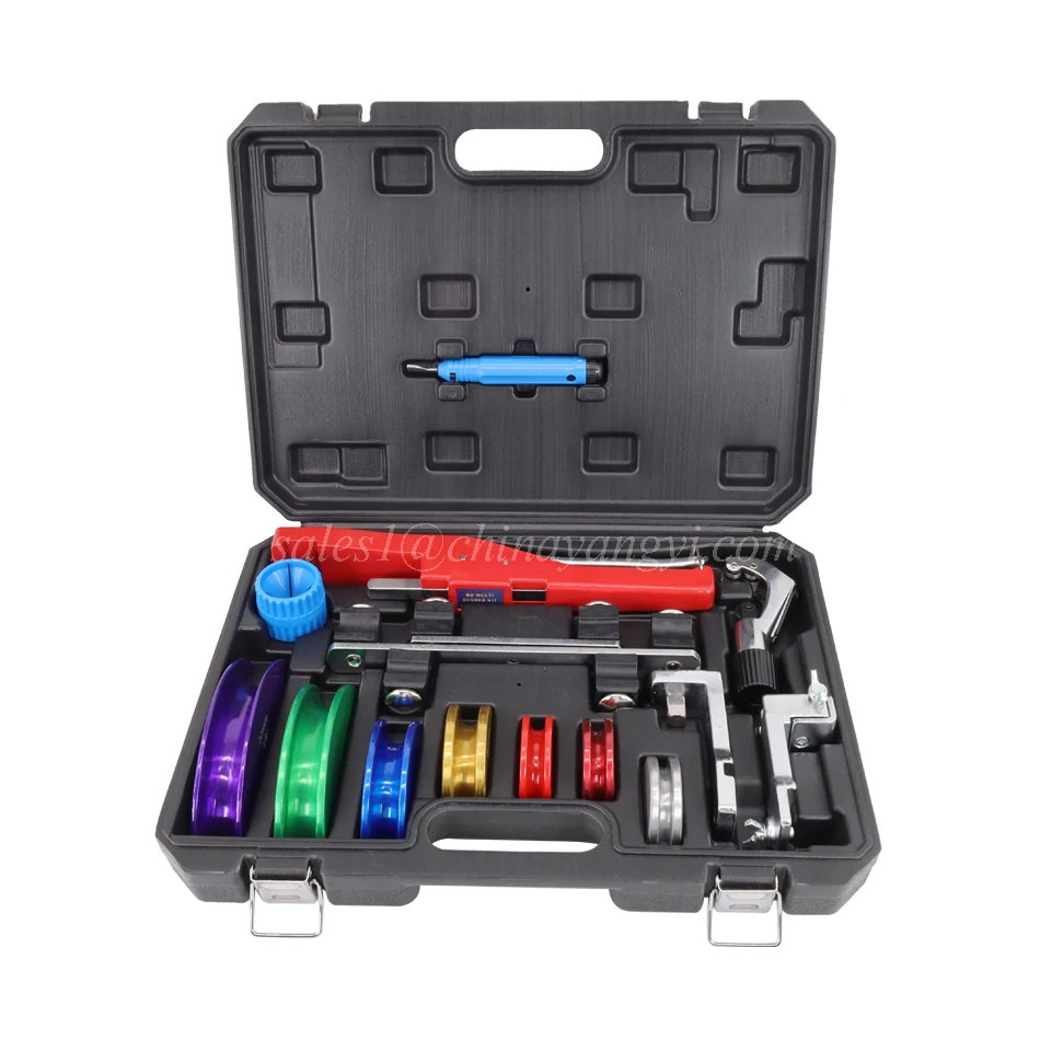 

Tube Bender Kit Refrigeration Ratcheting Tubing Benders 1/4 to 7/8 Inch Aluminium Alloy With Reverse Direction Bending Function