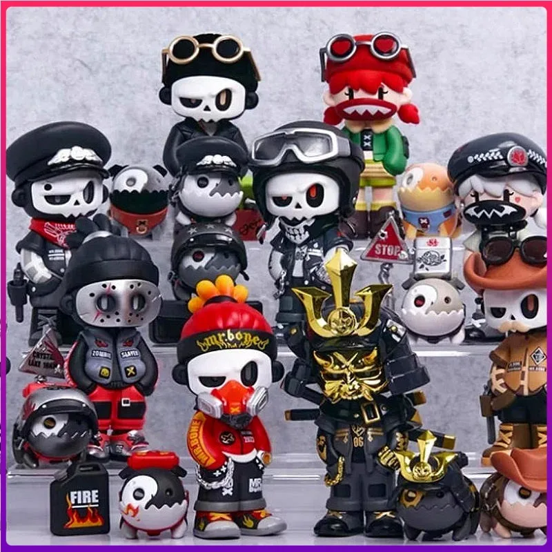 

Mr.Bone V5 The Wild One Series Blind Box Cool Anime Figure Model Doll Mystery Box Collect Toys Desk Decor Surprise Man Boy Gift